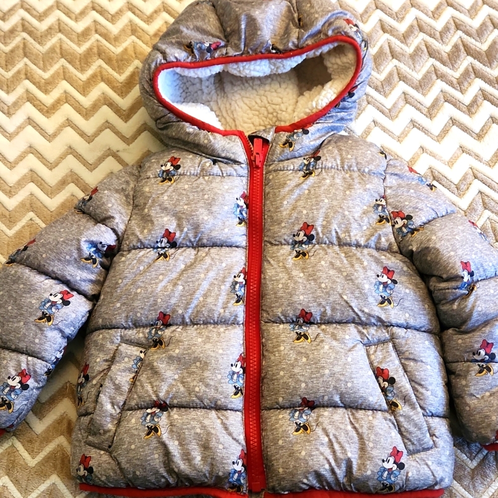 BABY GAP MICKEY MOUSE Gray Hooded Jacket